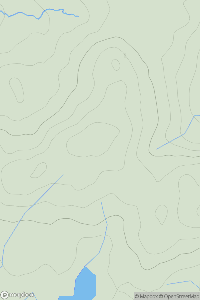 Thumbnail image for Beinn Bhoidheach [Inveraray to Crianlarich] showing contour plot for surrounding peak